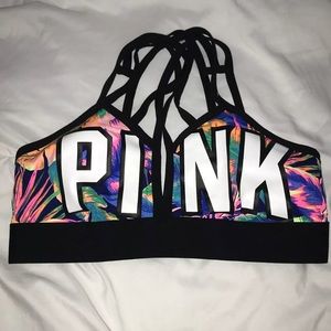 NWT L PINK SPORTS BRA